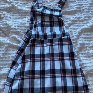 Plaid Black and White Women's Dress